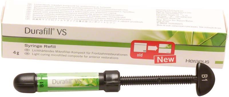 Nachfüllspritze Durafill VS B1 vor Verpackung.