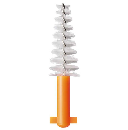 Interdentalbürste CURAPROX CPS regular orange konisch mit feinen Borsten.