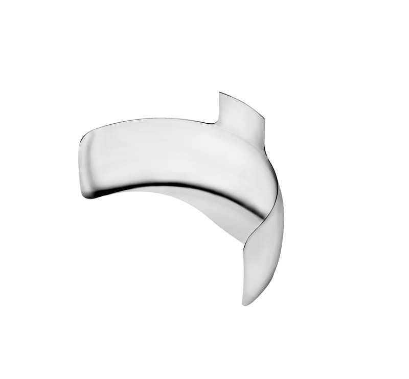 NiTin™ Full Contour klein-zervikal, 6,0 mm Zahnkronenprothese in Silber.