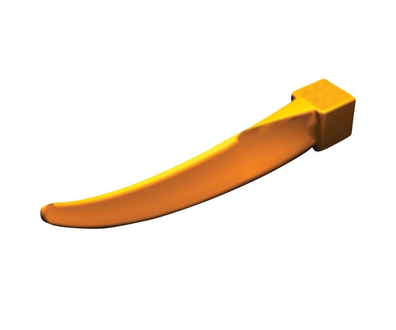 NiTin™ Interdentalkeil mittel in orange mit Greifblock.