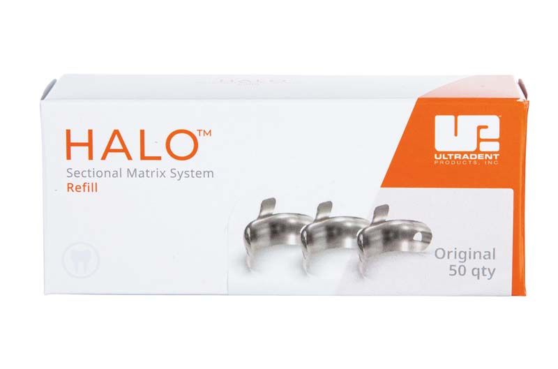 Halo™ Original Teilmatrizenbänder 5,5mm Verpackung mit 50 Stück