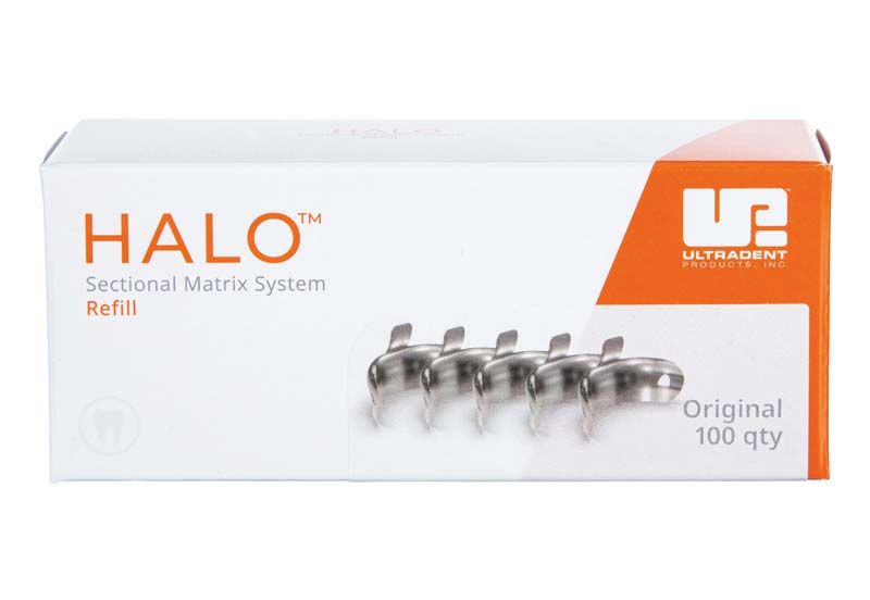 Halo™ Original Teilmatrizenbänder 5,5mm Verpackung mit 100 Stück