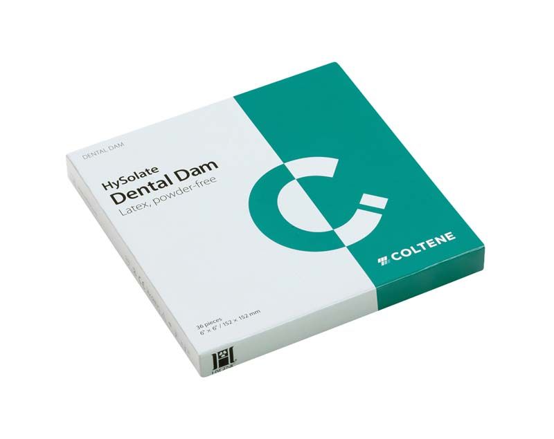 HySolate Latex Dental Dam grün dünn 152x152mm, 36er