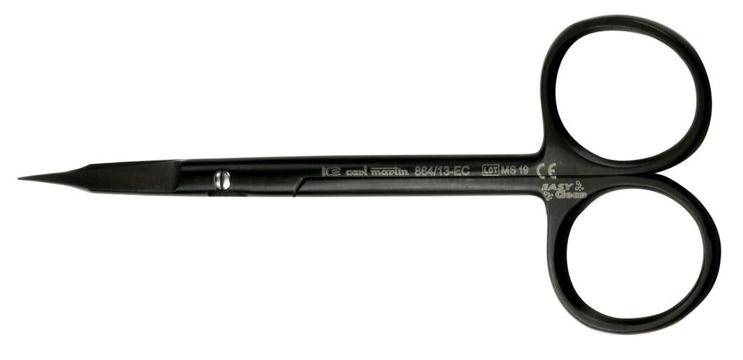 EasyClean Zahnfleischschere Goldman Fox, 12cm, gebogen, schwarz