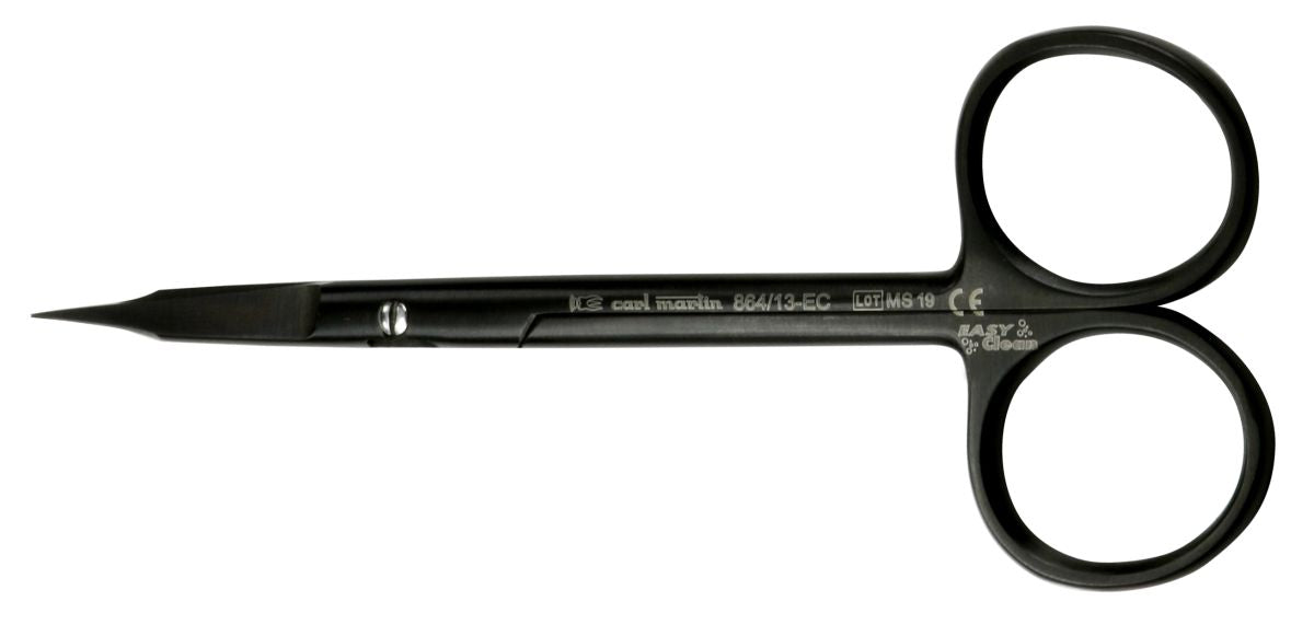 EasyClean Zahnfleischschere Goldman Fox, 12cm, gebogen, schwarz