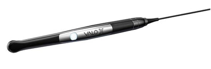 VALO™ X Polymerisationslampe mit ergonomischem, schlankem Design und Aluminiumgehäuse.