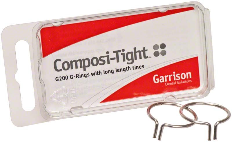 Composi-Tight Original G-Ring mit langen Füßen in Verpackung.