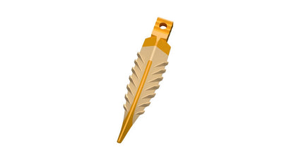 Mittlerer orangefarbener dentaler Strata-G™-Keil mit V-förmigen Lamellen.
