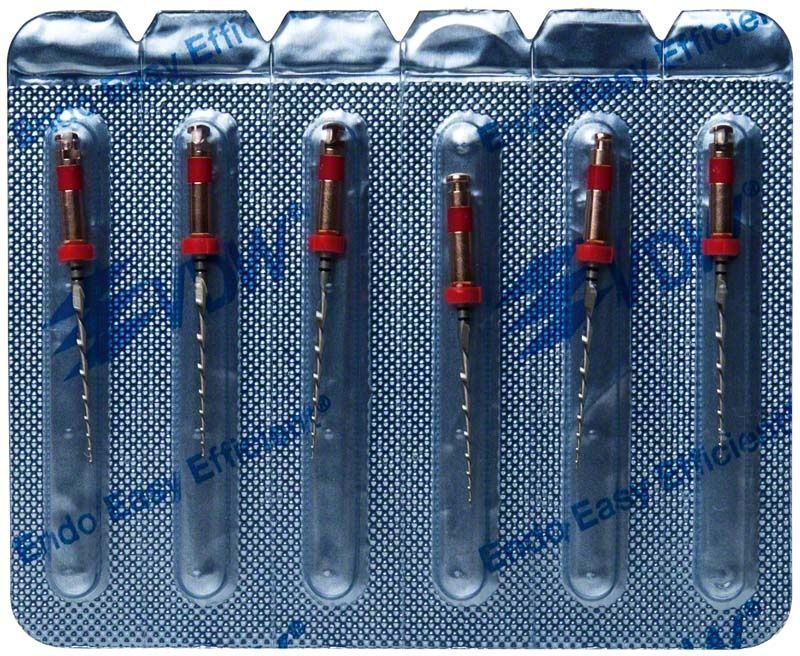 Endodontie-Instrumente RECIPROC® Feilen 21mm R25 in Blisterverpackung.