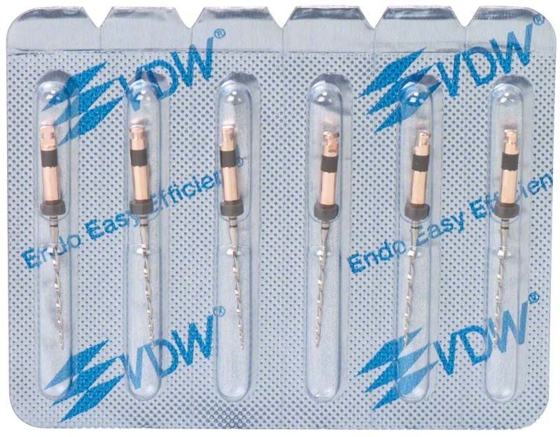 Blisterverpackung mit sechs RECIPROC® Feilen 21mm R40 für Endodontie.