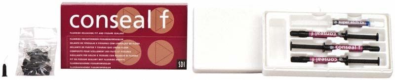 Conseal F Spritzen Kit zur Versiegelung und Fluoridierung von Zahnfissuren.