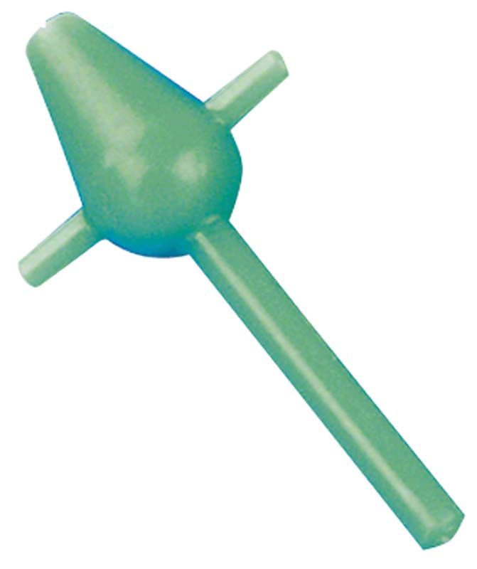 Gussbirne Größe 5 von Erkodent in grüner Farbe.