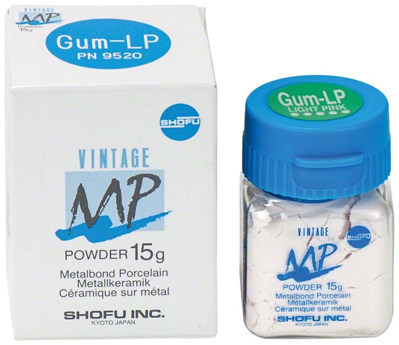 Vintage MP Zahnfleischmasse 15g Gum-LP in blauer Verpackung.