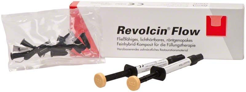 Revolcin Flow Spritzen A3,5 mit Verpackung und Zubehör.