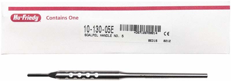 Ergonomischer Skalpellklingenhalter No. 5E vor Verpackung.