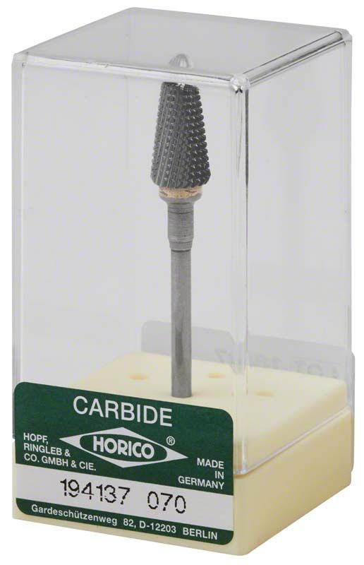 Hartmetallfräser Querhieb 194 137 070 in transparenter Verpackung.