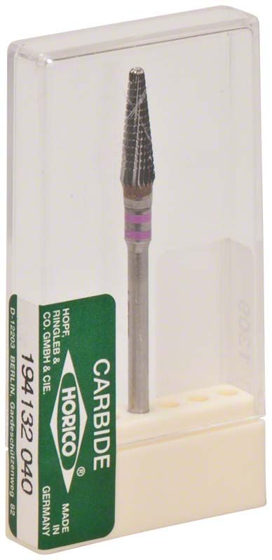 Hartmetallfräser Linkshänder in transparenter Verpackung mit grüner Beschriftung.