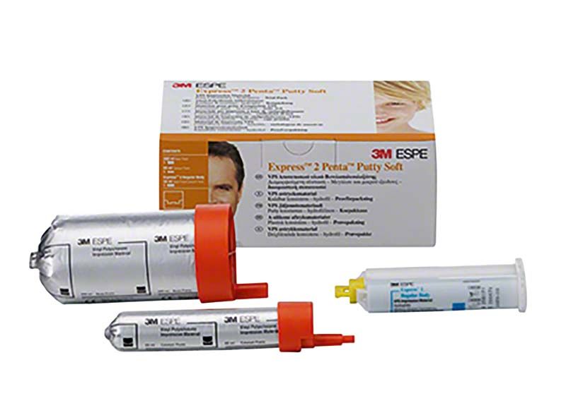 3M Express 2 Penta Putty Soft mit Verpackung und Kartuschen.