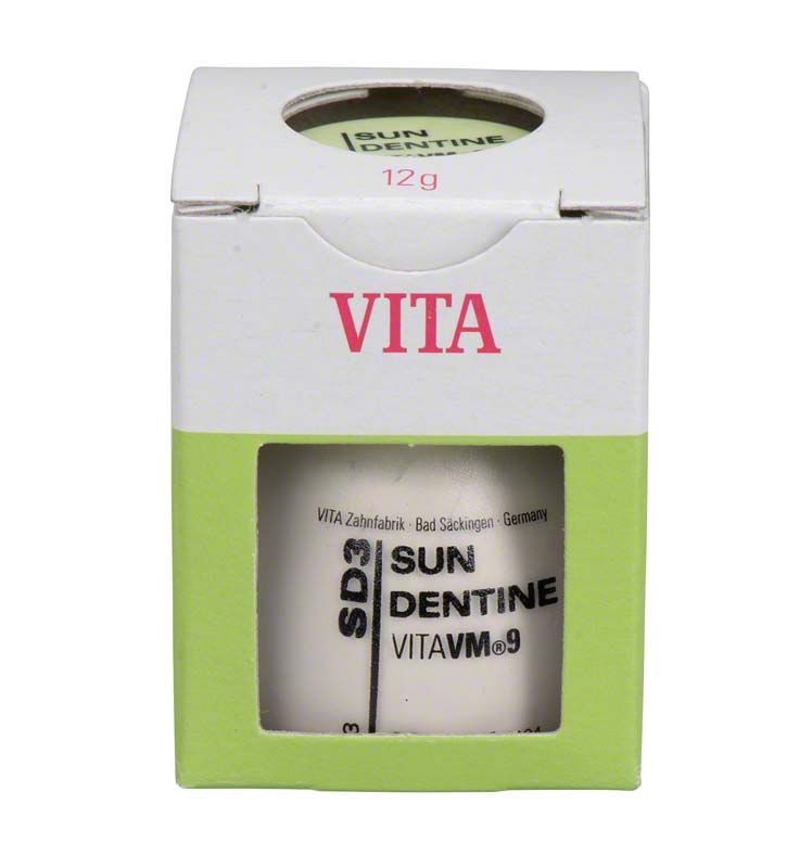 SD3 Sun Dentin VM9 12g in originaler Verpackung mit Sichtfenster.