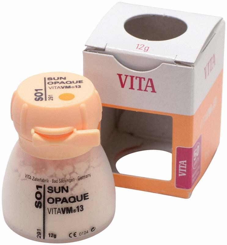 VITA VM13 Sun Opaque SO1 in geöffneter Verpackung.