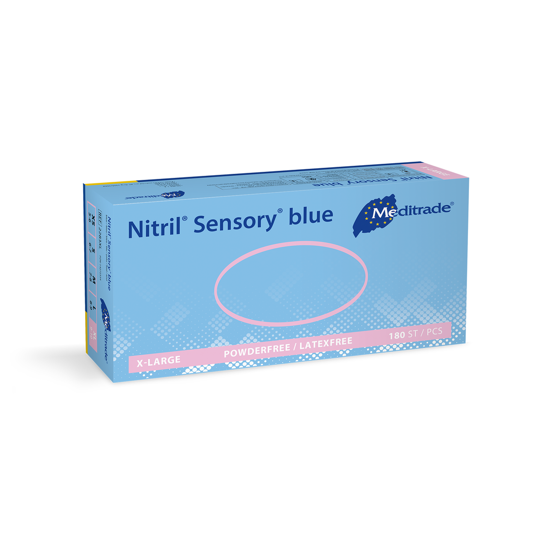 Nitril Sensory Blue Nitriluntersuchungshandschuh puderfrei