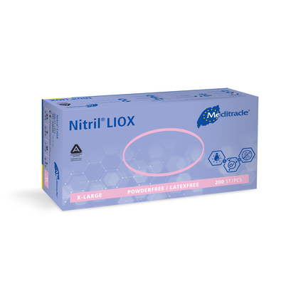 Nitril® LIOX, X-Small Antimikrobieller Untersuchungshandschuh