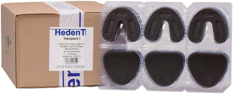 Inkopack 3er Kombi für den sicheren Transport dentaler Modelle.