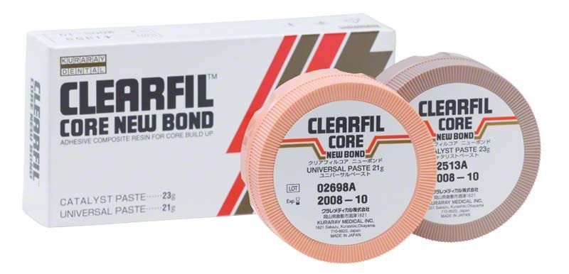 Kuraray Clearfil Core New Bond Verpackung mit zwei Kompositdosen.