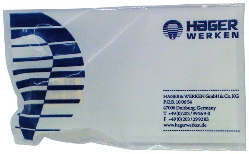 Verpackung von Mirapost® vergoldet M2 Wurzelstiften, 12 Stück, Hager & Werken.