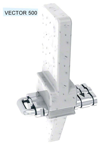 VECTOR® Zugschraube Typ 500 mit markantem rechteckigem Kopfdesign.