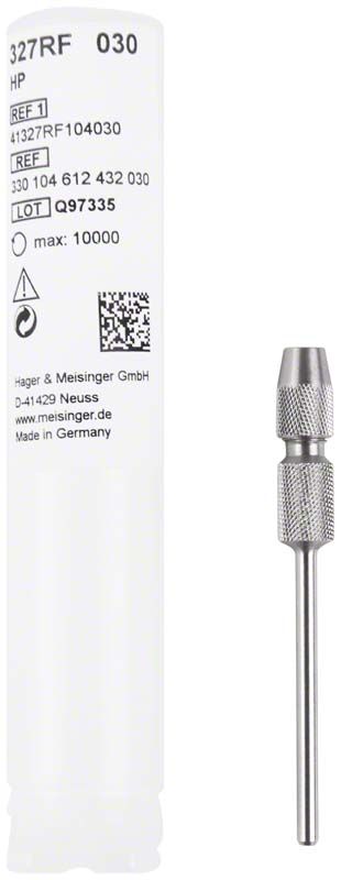 Mandrell HP 327RF 030 mit weißer Verpackung und technischen Details.