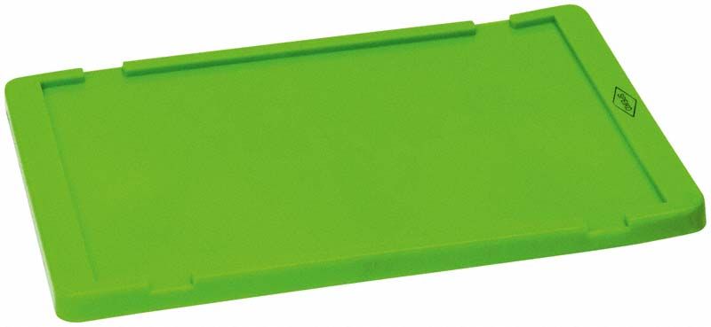 Grüner Labor-Containerdeckel Größe 3 auf weißem Hintergrund.