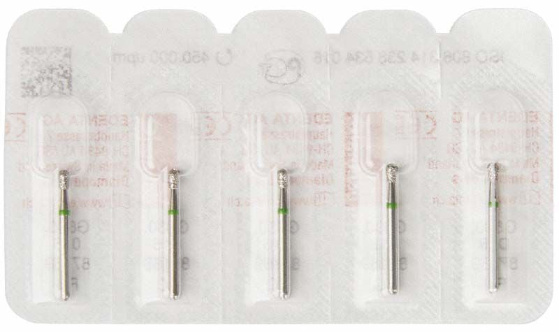 Dental-Diamantbohrer FG 830G 016 in Blisterverpackung.