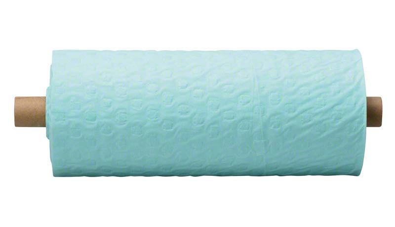 Rolle der ROEKO Simplex-Plus Maxi mint Patientenumhänge mit Perforation.