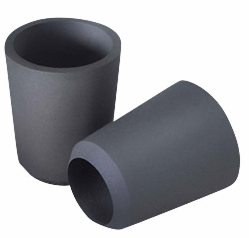 Keramik-Schmelztiegel für Flammenschmelzen in Dentaltechnik, zylindrische Form.