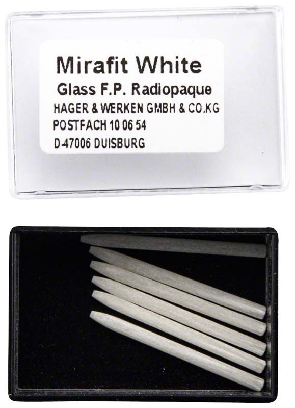 Mirafit® White Wurzelstifte L4 in schwarzer Aufbewahrungsbox
