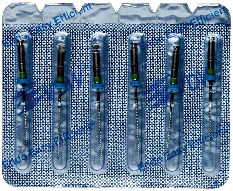 FlexMaster® NiTi-Feilen in Blisterverpackung zur Wurzelkanalbehandlung.