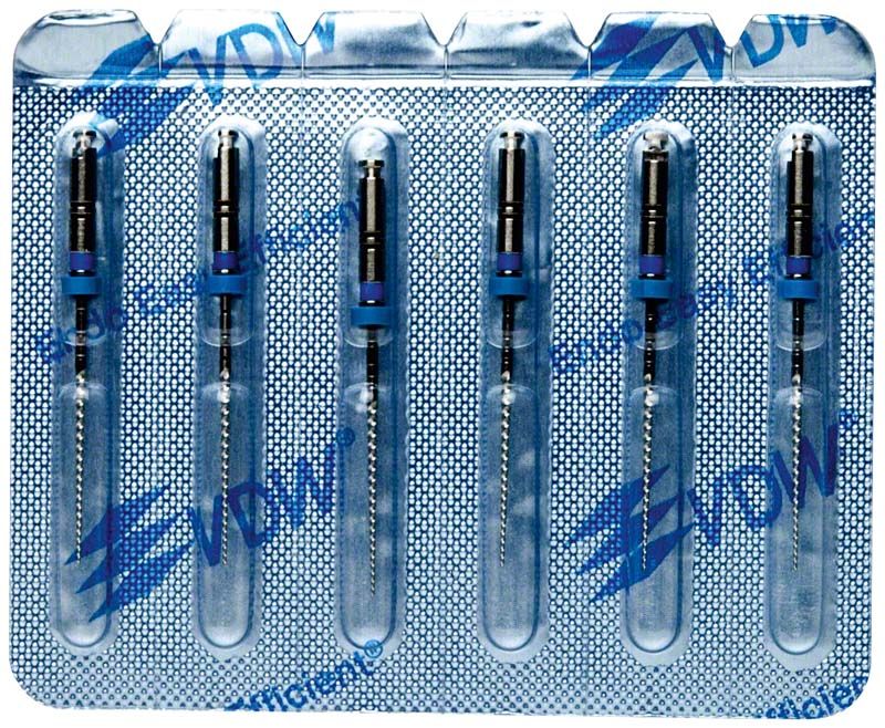 Flexmaster 25mm Gr. 30/.04 NiTi-Feilen in Blisterverpackung von VDW.