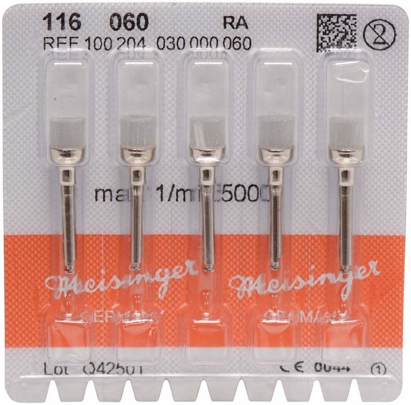 Polierbürsten Nylon 116 mit Winkelstückschaft in Blisterverpackung