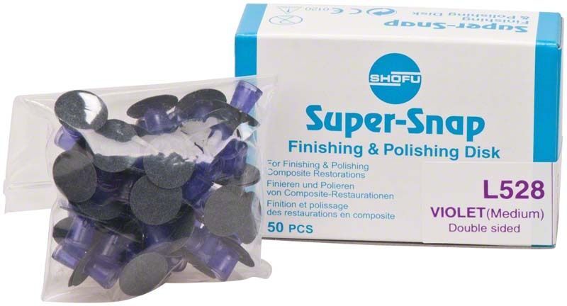 Super-Snap Polierscheiben mittel von Shofu Dental in Originalverpackung.