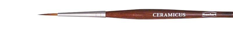 Ceramicus Pinsel Gr. 2 mit feiner Spitze und Holzgriff.