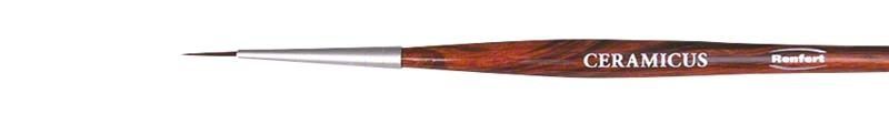 Keramikpinsel Ceramicus Gr. 4 mit feiner Spitze und Holzgriff.
