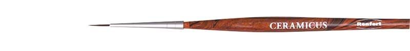 Keramikpinsel Ceramicus Pinsel Gr. 1/0 mit feiner Spitze.