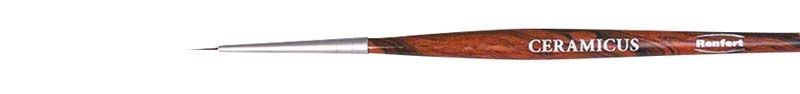 Ceramicus Pinsel Gr. 2/0 mit feiner, präziser Spitze.