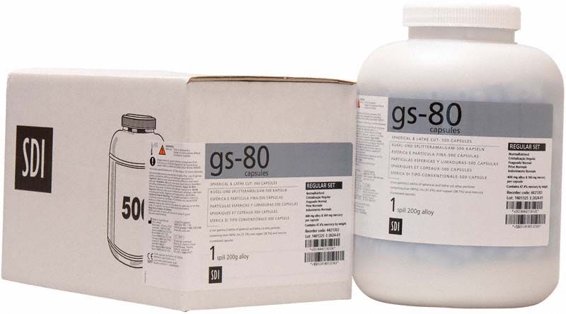 GS-80 Kapseln Gr. 1 regular 500er in weißer Verpackung.