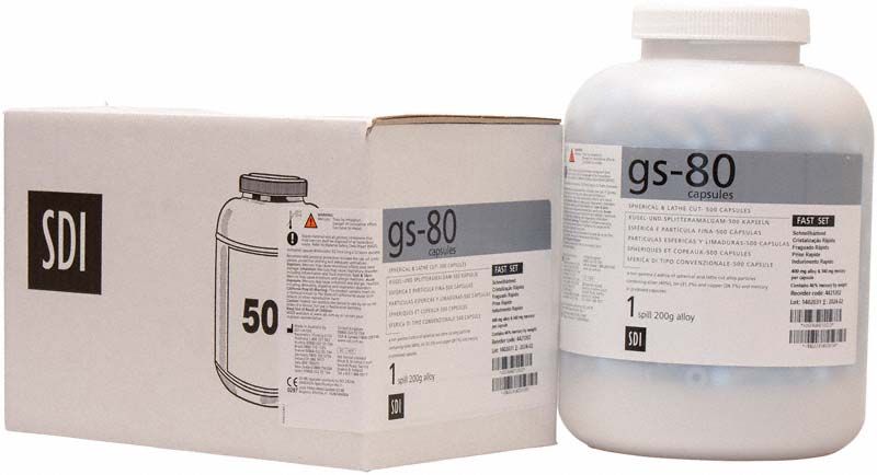 Behälter und Verpackung der GS-80 Kapseln Gr. 1 fast 500er.