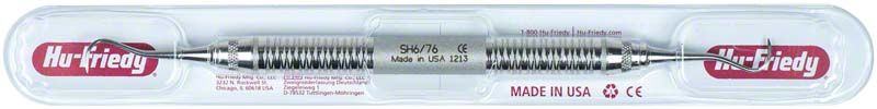Sichel-Scaler Hygienist H6/H7 in transparenter Verpackung mit ergonomischem Griff.