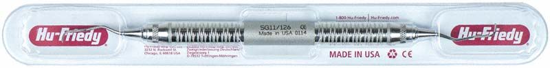 Standard Gracey-Kürette 11/12 mit Satin Steel Griff in durchsichtiger Verpackung