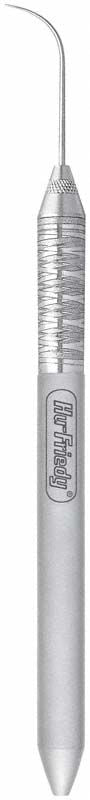 Einendige zahnärztliche Sonde aus Duraspond mit Satin Steel Griff.