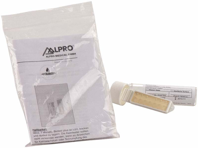 Betriebswassertest Keimtester von Alpro Medical in Kunststoffverpackung.